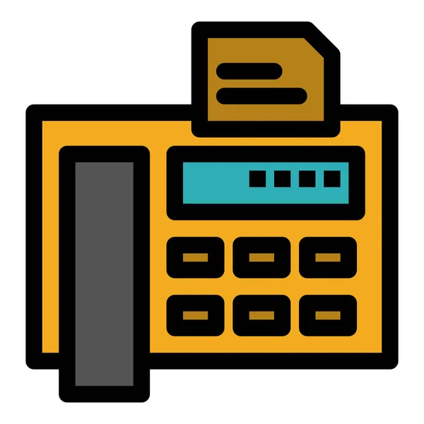 Fax Machine Telefoon Pictogram — Stockvector