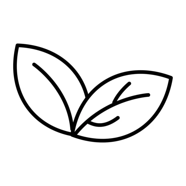 Ikona Rośliny Liść Wzrostu Zarysie Stylu — Wektor stockowy