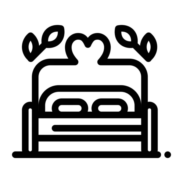 Иконка Bed Day Heart — стоковый вектор