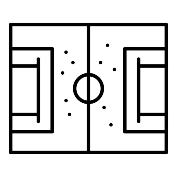Значок Поля Футбольної Гри Стилі Контур — стоковий вектор