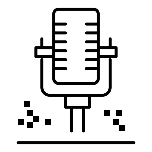 Profesionální Ikona Mikrofonu — Stockový vektor