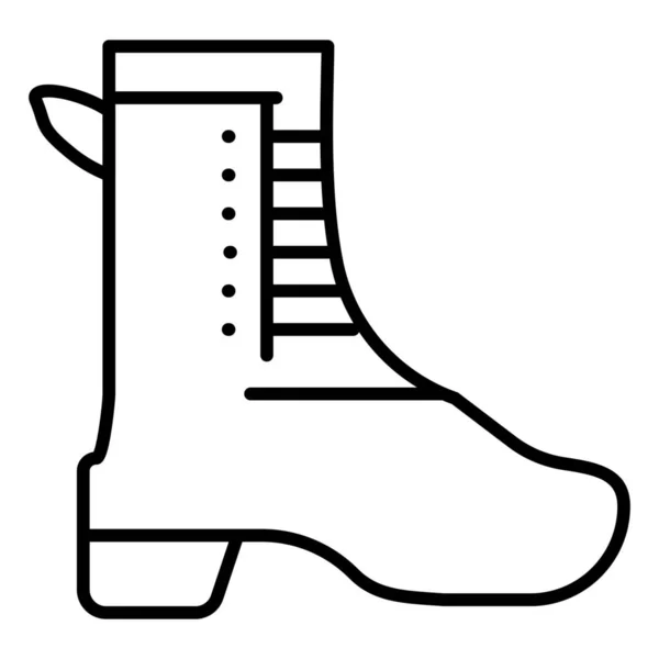 Aktivitas Ikon Sepatu Yang Berjalan Dalam Gaya Outline - Stok Vektor