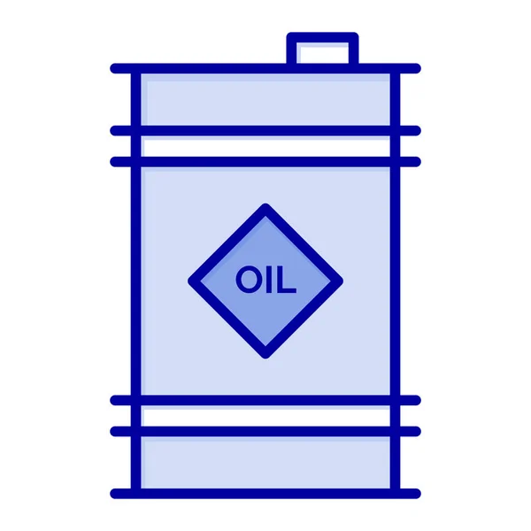 Barrel Oil Toxische Ikone Gefülltem Outline Stil — Stockvektor