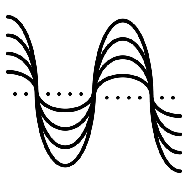 Frecuencia Hertz Tono Icono — Archivo Imágenes Vectoriales