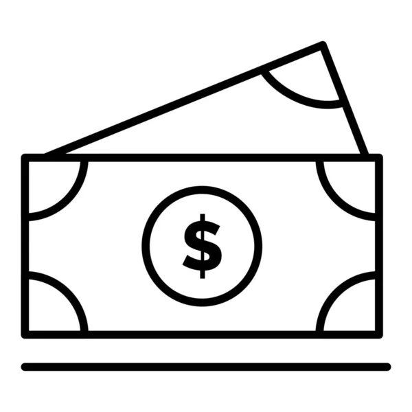 Amearican Δολάριο Εικονίδιο Χρήματα — Διανυσματικό Αρχείο