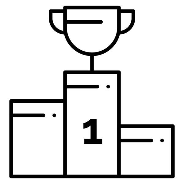 Bowl Ceremony Champion Icon Outline Style — Stock Vector
