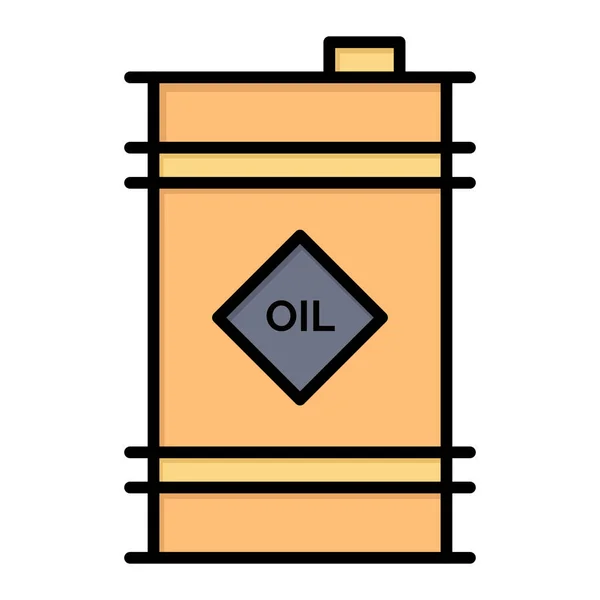 Barrel Oil Toxische Ikone Gefülltem Outline Stil — Stockvektor