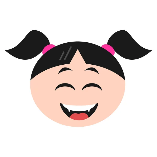 Cat Emoji Emoticon Icon Flat Style — Stock Vector