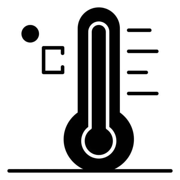 Wolk Licht Regenachtige Pictogram Massieve Stijl — Stockvector