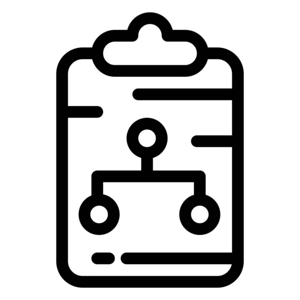 Ikona Pro Připojení Dokumentu Schránky — Stockový vektor