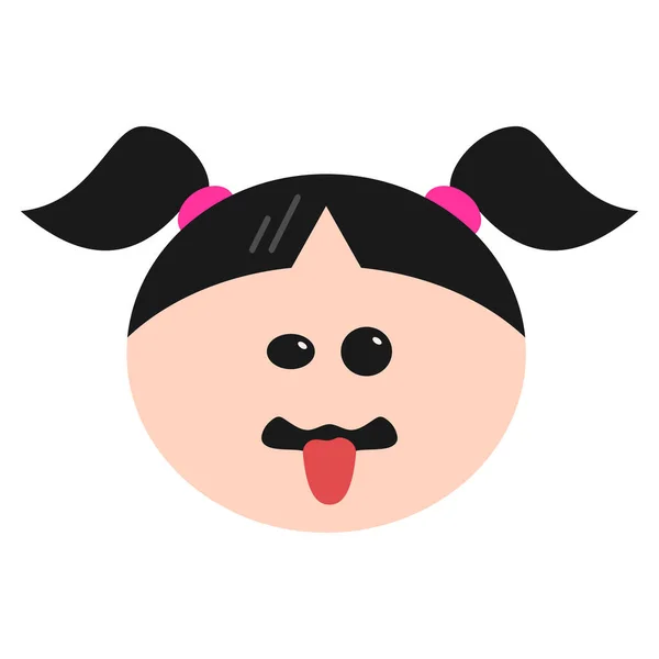 Emoji Emoticon Face Icon Flat Style — Stock Vector