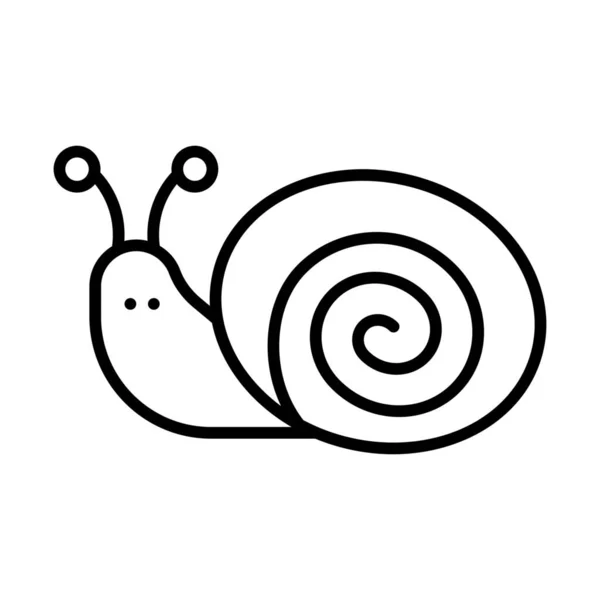 Icono Caracol Pascua Insecto Estilo Esquema — Archivo Imágenes Vectoriales