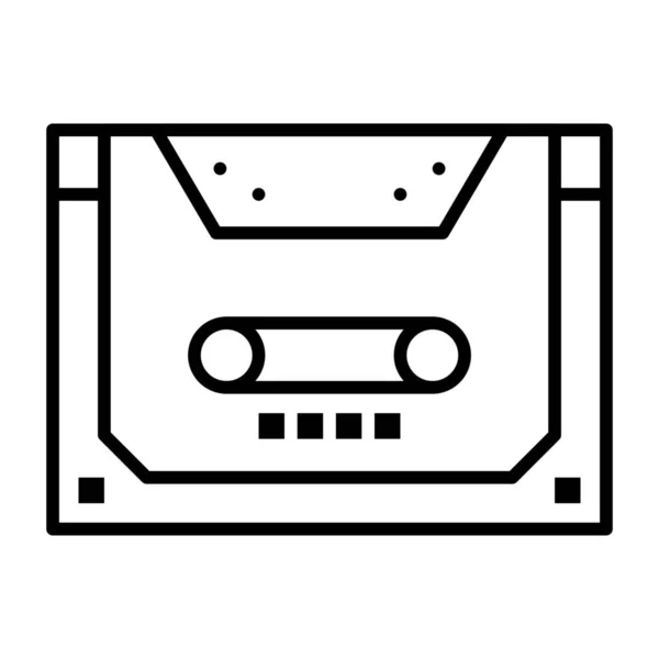 Analoge Audio Cassette Icoon — Stockvector