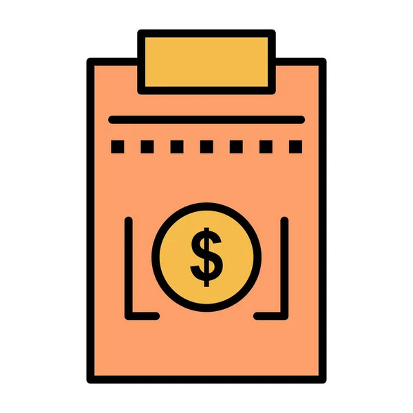 Icône Des Dépenses Dollars Des Entreprises — Image vectorielle