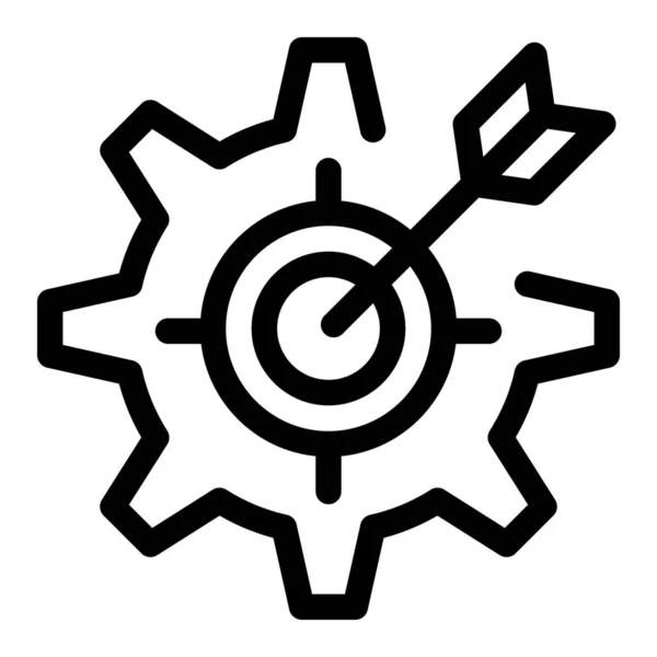 Configurer Icône Engrenage Mise Point — Image vectorielle