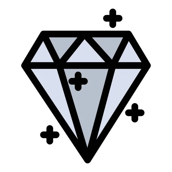 Κρύσταλλο Διαμάντι Βραβείο Εικονίδιο — Διανυσματικό Αρχείο