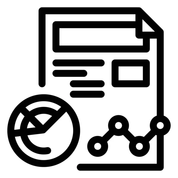 Analytics Wirtschaftsdiagramm Symbol — Stockvektor