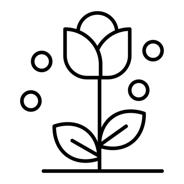 Квіткова Квіткова Ікона Контурному Стилі — стоковий вектор