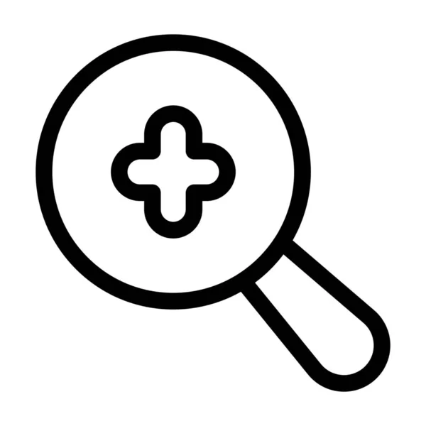 Expanded Search Icon Outline Style — Stok Vektör