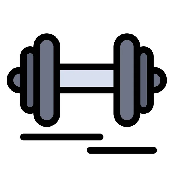 Icona Motivazione Fitness Manubrio — Vettoriale Stock