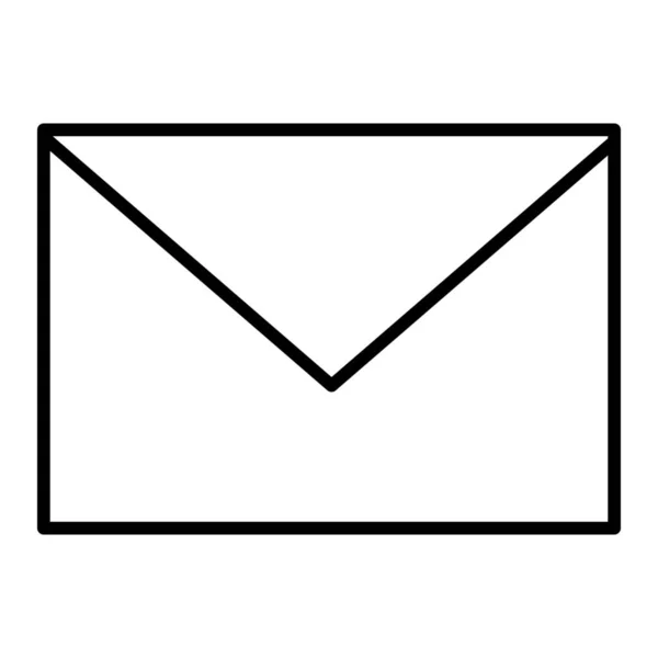 Mail Massege Icône Sable Dans Style Contour — Image vectorielle