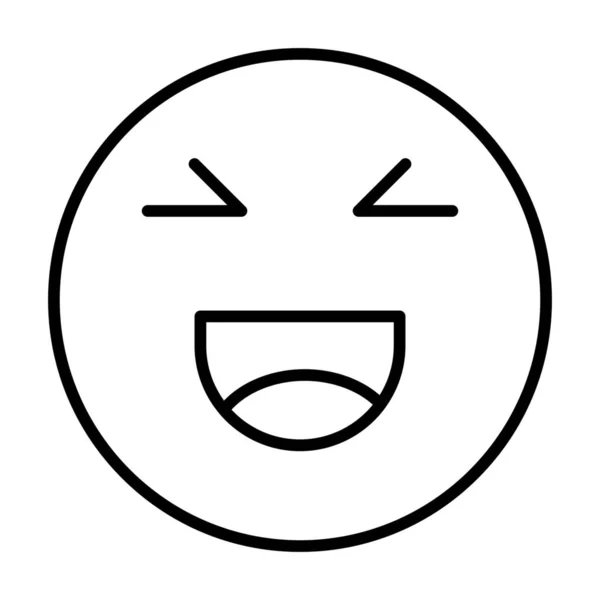 Ícone Feliz Emoji Bate Papo Estilo Esboço —  Vetores de Stock