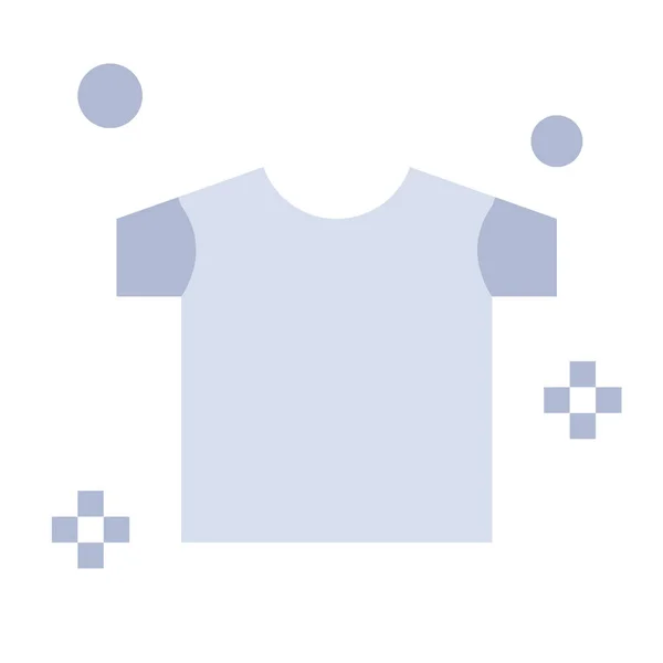 Ropa Secado Icono Camisa Estilo Plano — Vector de stock