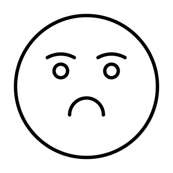 Emoji Emoção Sentindo Ícone Estilo Esboço —  Vetores de Stock