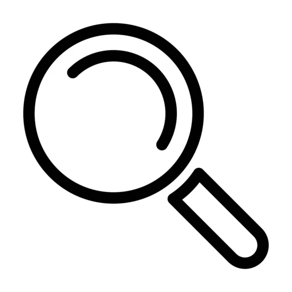 Najít Ikonu Zobrazení Hledání Stylu Osnovy — Stockový vektor