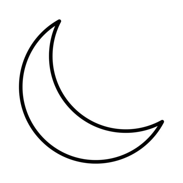 Иконка Ночного Сна Стиле Контура — стоковый вектор