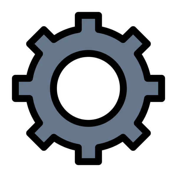 Cog Gear Setting Icon Abstract Category — Stock Vector