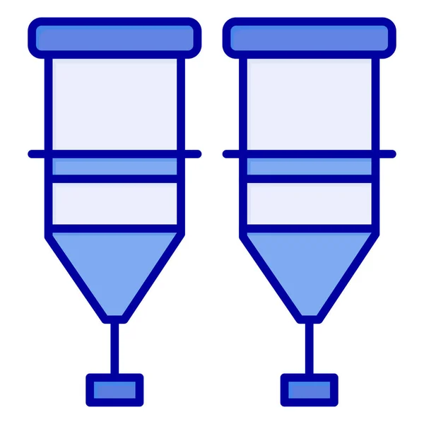 Icono Médico Salud Sangre Estilo Contorno Lleno — Archivo Imágenes Vectoriales