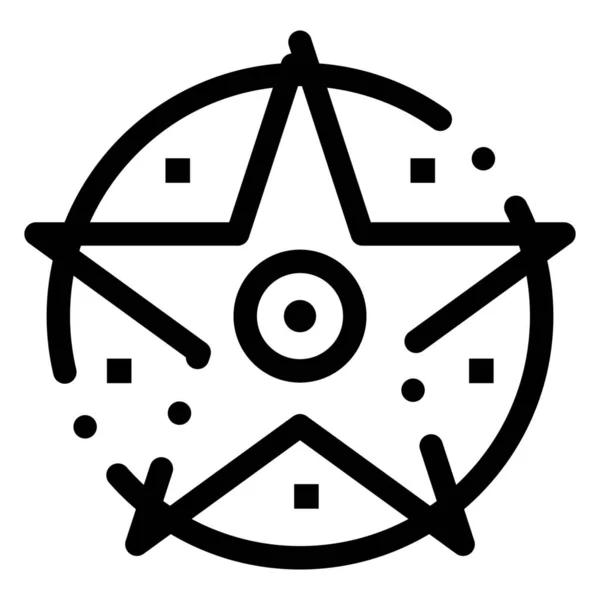 Pentacle Project 아이콘 Education School Learning 카테고리 — 스톡 벡터