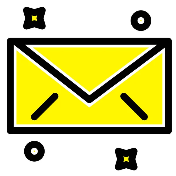 Mensaje Correo Electrónico Icono Categoría Mixta — Vector de stock