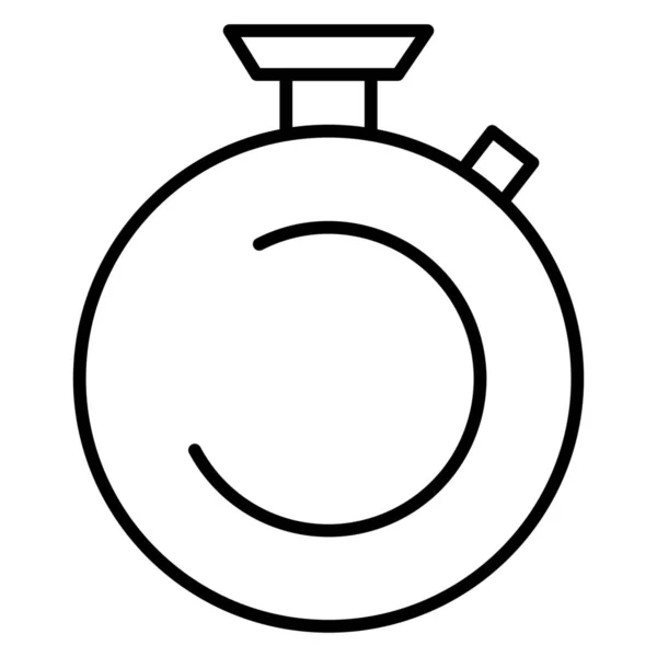 Camposs Reloj Cronómetro Icono Estilo Esquema — Vector de stock