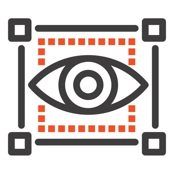 Icon Zum Skizzieren Der Augen — Stockvektor