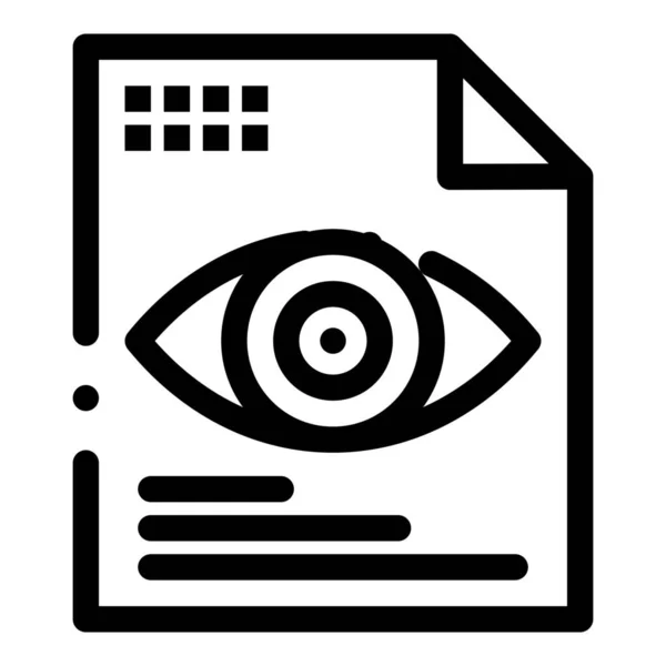 Icône Fichier Oculaire Informatique Dans Catégorie Éducation École Apprentissage — Image vectorielle