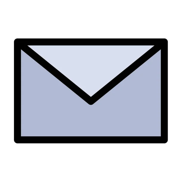 Mail Icon Stil Ausgefüllter Umrisse — Stockvektor