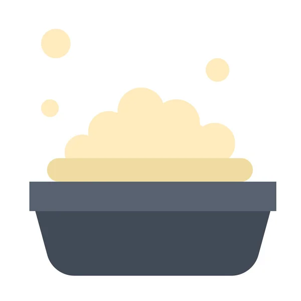 Икона Мытья Посуды Плоском Стиле — стоковый вектор