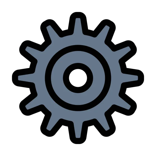 Gear Setting Wheel Icon Abstract Category — Stock Vector