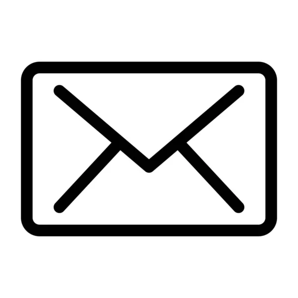 Icône Message Mail Dans Style Contour — Image vectorielle