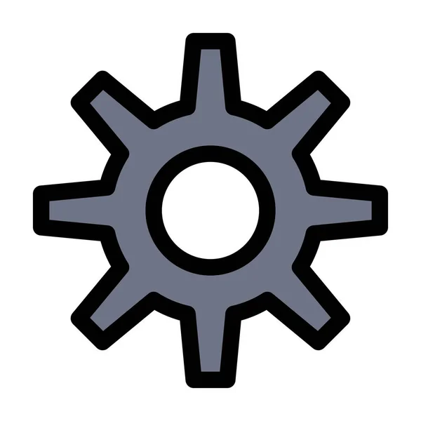 Gear Setting Wheel Icon Abstract Category — Stock Vector