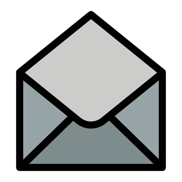 Icono Mensaje Correo Electrónico Estilo Contorno Lleno — Archivo Imágenes Vectoriales