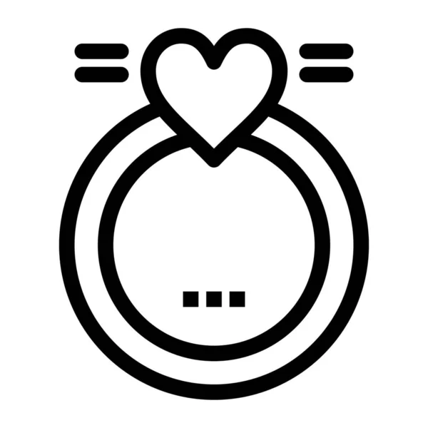 Day Love Merraige Icon Outline Style — Stock vektor