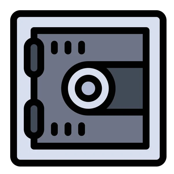 Bloqueo Locker Icono Motivación Estilo Contorno Lleno — Vector de stock