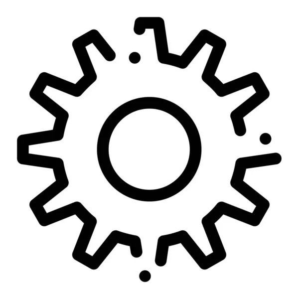 Cogs Gear Setting Icon Outline Style — Wektor stockowy