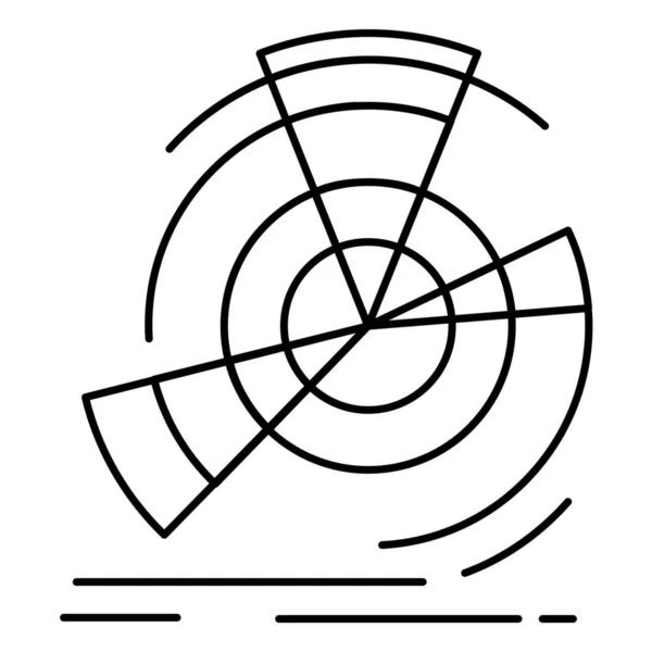 Icono Diagrama Datos Negocio Estilo Esquema — Archivo Imágenes Vectoriales