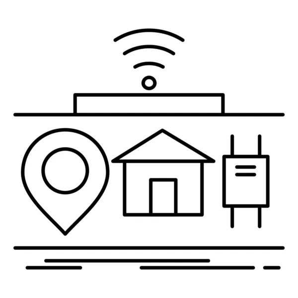 Engineering Gadgets Hardware Symbol Umrissen Stil — Stockvektor