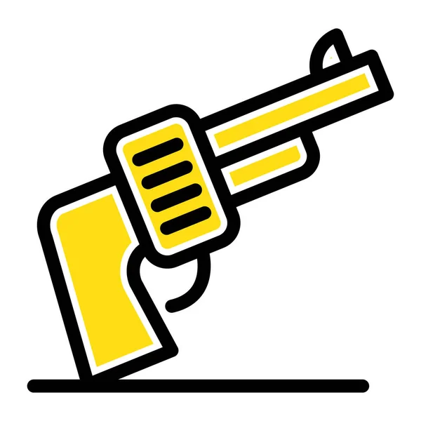 Иконка Американской Стрелковой Руки Стиле Заполненного Контура — стоковый вектор