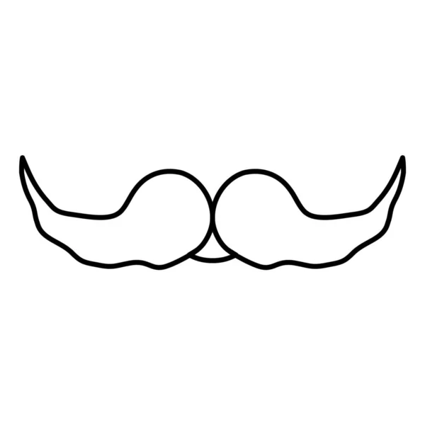Hipster Male Men Icon Outline Style — Stockvector